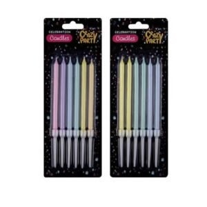 Candles birthday colourful 10cm