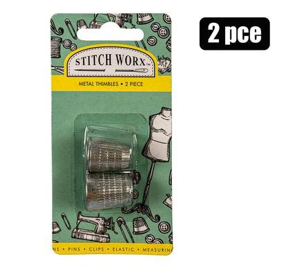 Haberdashery thimbles mtl 2pc