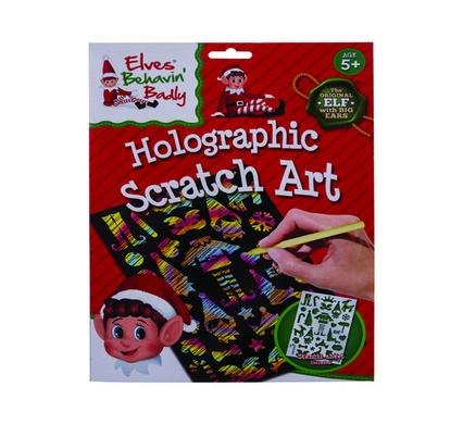 Xmas elf scratch set holographic