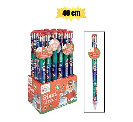 Xmas elf giant pencil with eraser 40cm