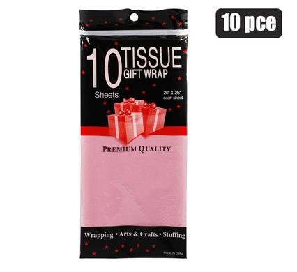 Paper tissue 50x66cm 10xshts pink