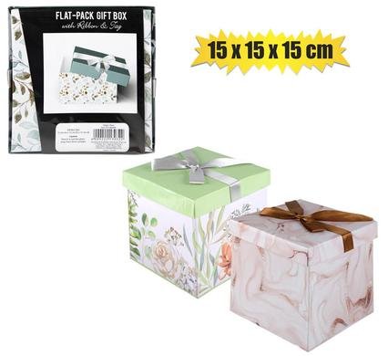 Gift box flat pack 15x15x15cm female/gen