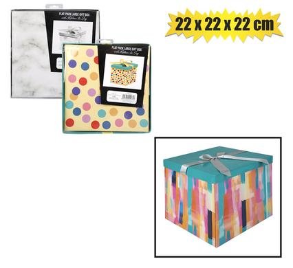 Gift box flat pack 22x22x22cm female/gen