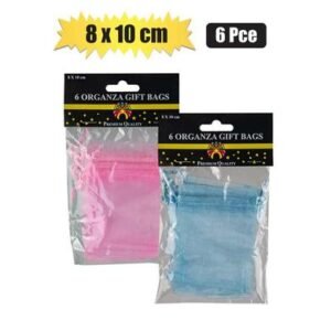 Gift-bag organza sml 6pce 8x10cm