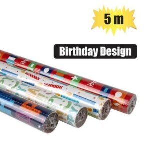 Gift-wrap 700mmx5m birthday