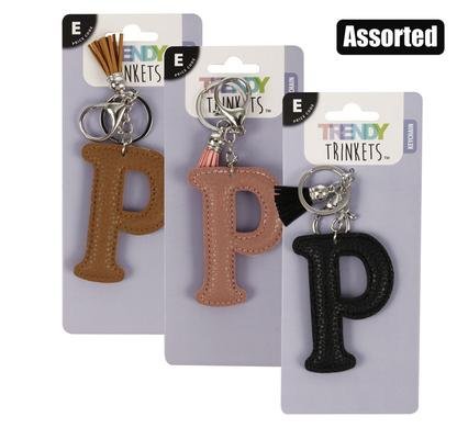 Keychain alpha faux-leather p