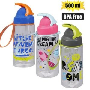 Water bottle 500ml tritan pop-up straw