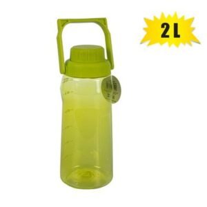 Water bottle pl 2l w/handle