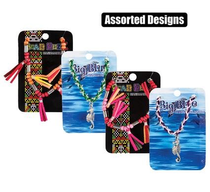 Orn trinket anklet w/orn asstd