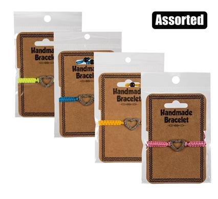 Jewellery bracelet w/heart asstd