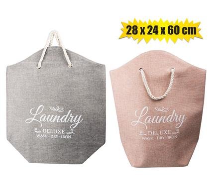 Laundry bag 28x24x60cm rope handles