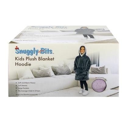Blanket plush kids hoodie