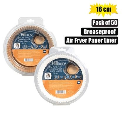 Air fryer liners 16cm round 50pc