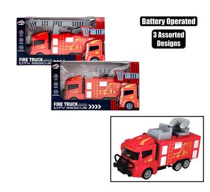 Battery operated fire rescue car 21cm