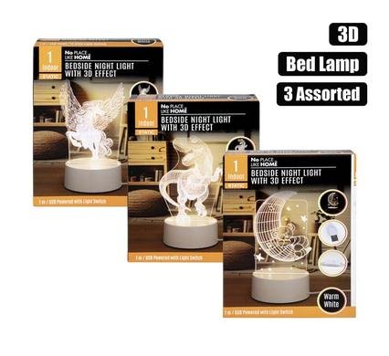 Orn light bedside lamp 3d visual usb ass