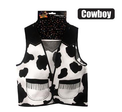 Dress up vest cowboy