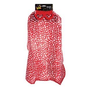 Dress up cape w/eyemask hearts