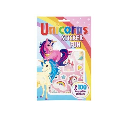Book sticker fun unicorn