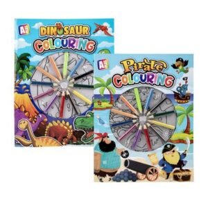 Book colouring boy w/pencils asstd