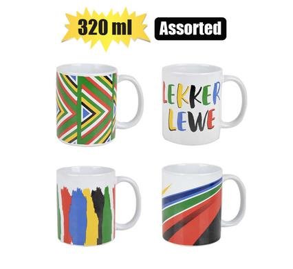 Mug daily straight patriotic 320ml asstd