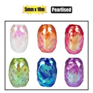 Gift ribbon pearlised 5mmx10m