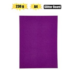 Art+craft a4 glitter board 230gsm purple