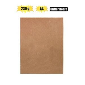 Art+craft a4 glitter board 230gsm rs gld