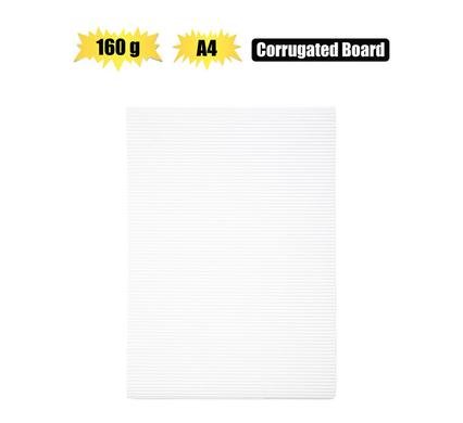 Art+craft a4 corrugated board 160gsm wht