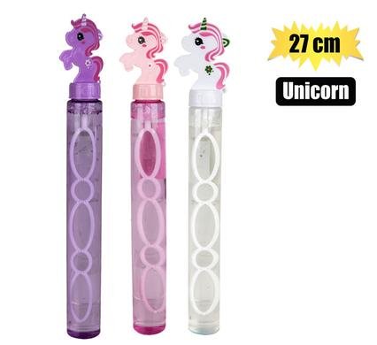 Bubble novelty unicorn wand 27cm